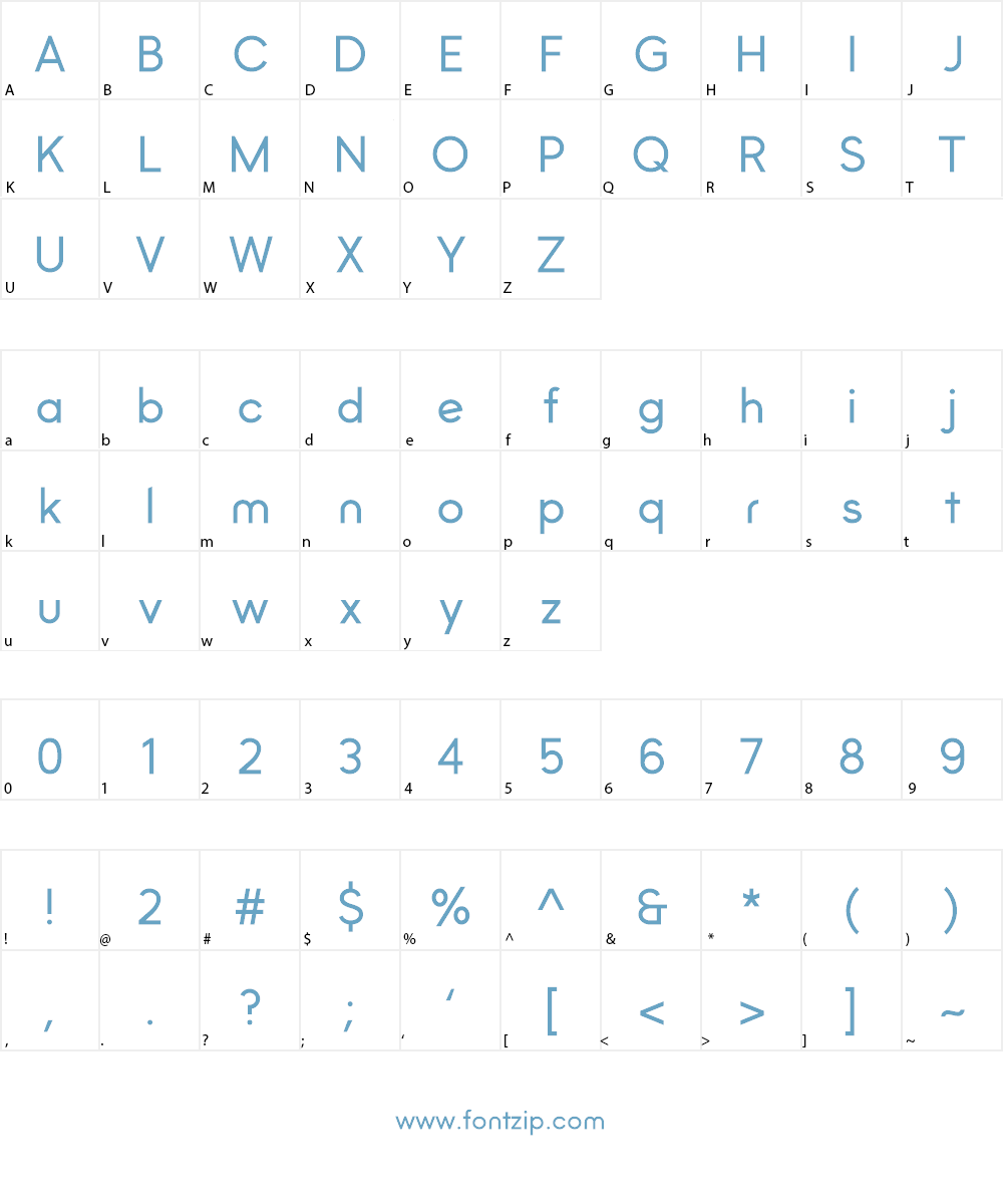 Kyooshi Gothic Font Character